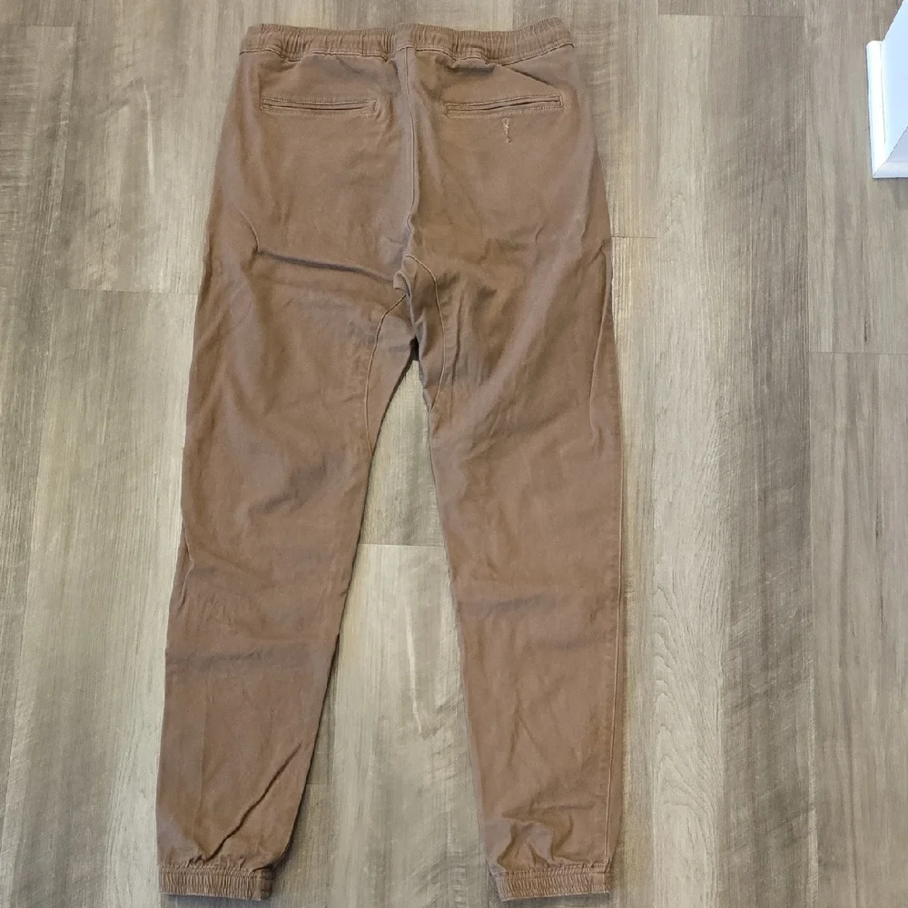 Men's Brown Jogger Pants - Picture 2 of 4